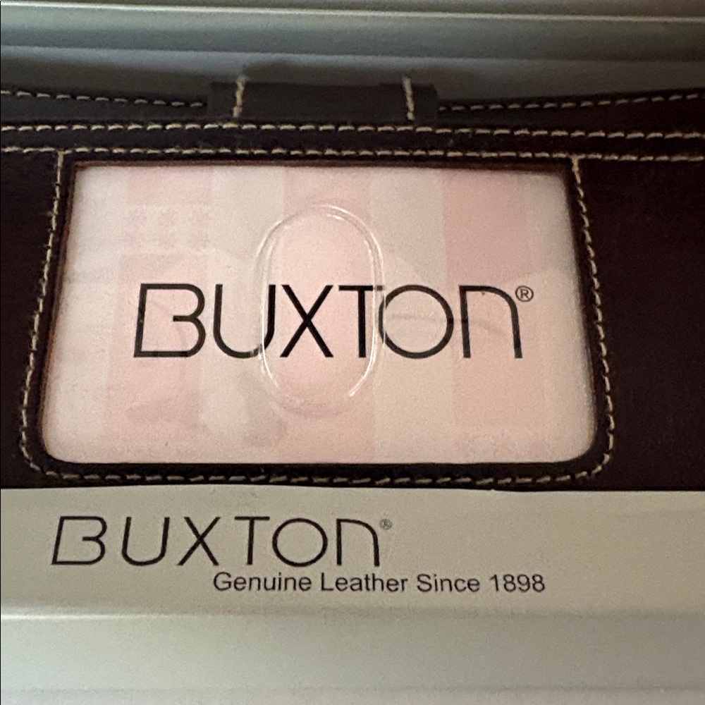 Buxton Dark Brown Leather Wallet - Picture 2 of 7